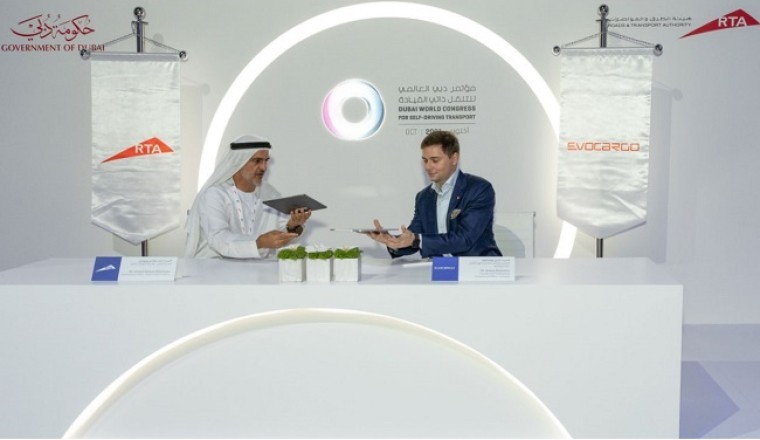 الشركة الثورية في مجال الشحن بالمركبـات ذاتية القيـادة «إيفوكارجـو Evocargo» توقـع اتفاقيــة تعاون مع هيئـة الطـرق والمواصـلات (RTA)