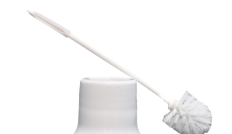 Toilet Brush With Holde White