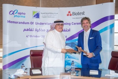 Alpha Pharma signs MoU with Biotest to produce Plasma derived medicines in KSA