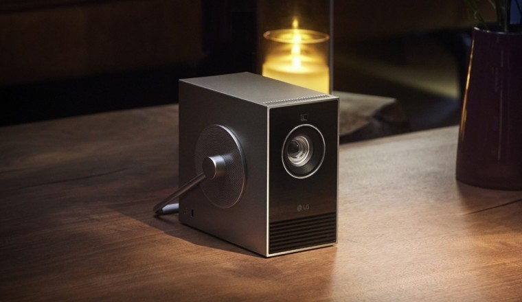 LG’s Newest 4k Lifestyle Projector doubles as a Stylish Art Object