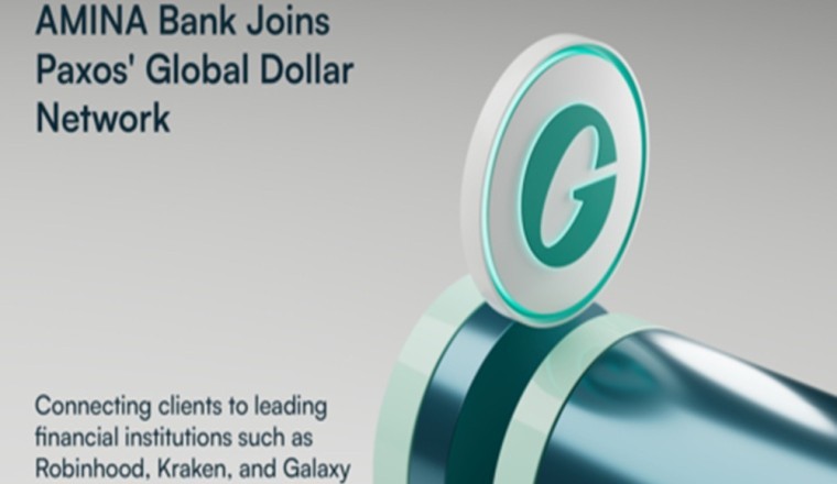 AMINA Bank Integrates Paxos’ USDG Stablecoin, Joins Global Dollar Network Alongside Leading Financial Institutions